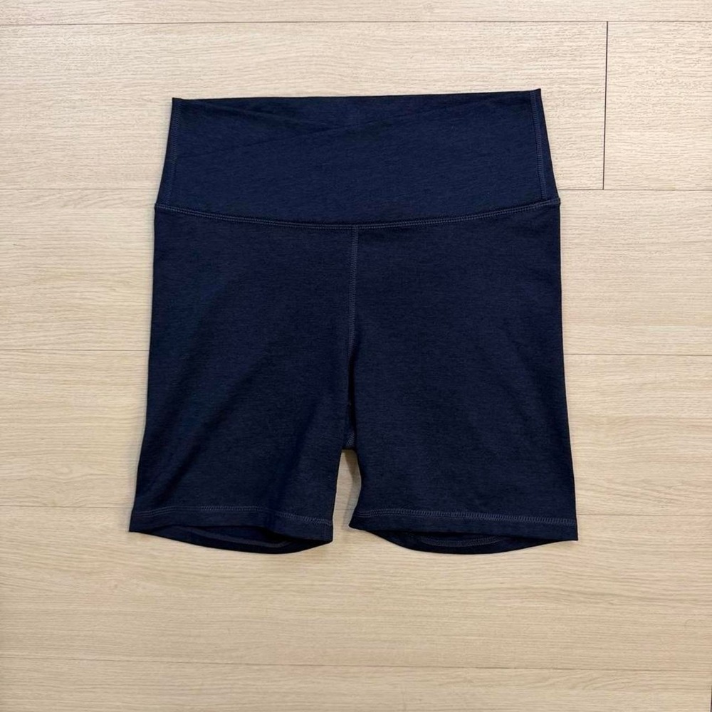 Old Navy Ultra High Rise Navy Blue Biker Shorts Womens Size Medium Gym